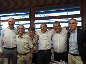 Le membres du CA et Mme Lefaivre, directrice d'Initiactive